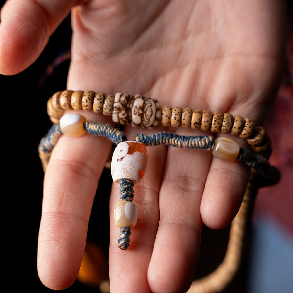 Kailash Energy Blessing Guardian Bodhi 108 Mala Beads