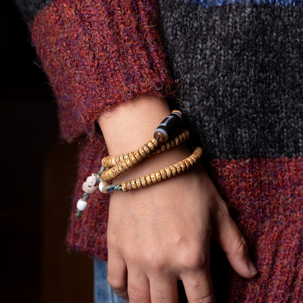 Kailash Energy Blessing Guardian Bodhi 108 Mala Beads