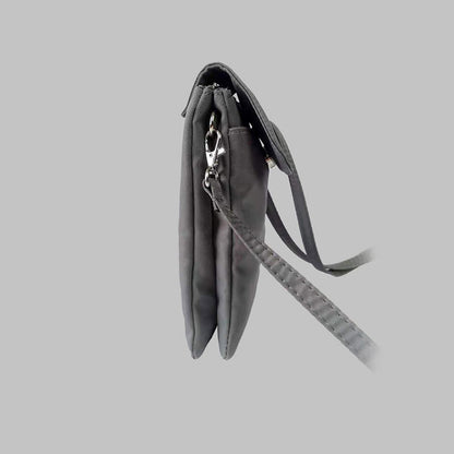 Buddha Stones Waterproof Handmade Embroidered Lotus Flowers Crossbody Bag Shoulder Bag Cellphone Bag