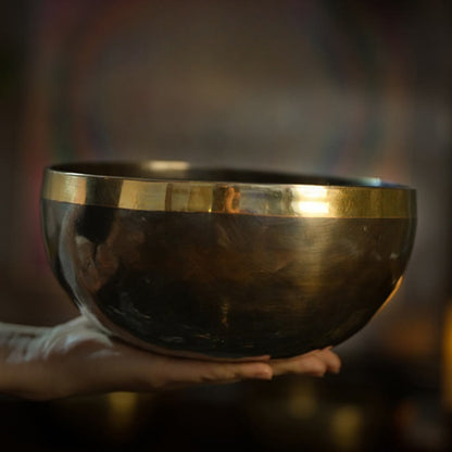 Buddha Stones Handmade Nepal Singing Bowl Simple Pattern for Healing and Meditation Sound Bowl Set