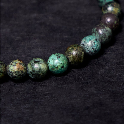 Buddha Stones Vintage Distressed Design Turquoise Copper Balance Bracelet