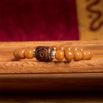 Buddha Stones Tibetan Bodhi Seed Dzi Bead Keep Away Evil Spirits Bracelet