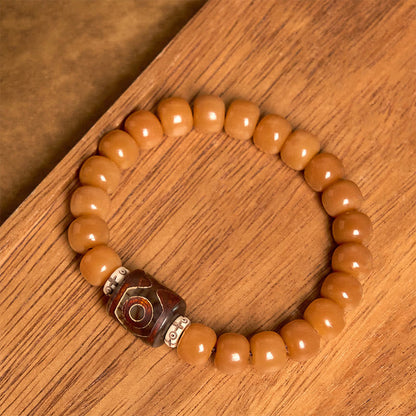 Buddha Stones Tibetan Bodhi Seed Dzi Bead Keep Away Evil Spirits Bracelet