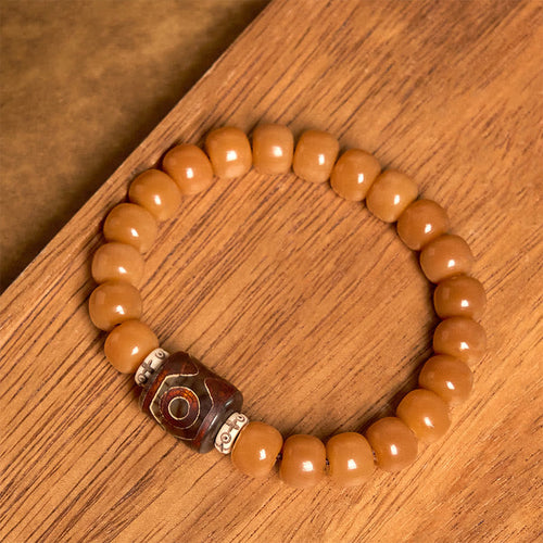Buddha Stones Tibetan Bodhi Seed Dzi Bead Keep Away Evil Spirits Bracelet