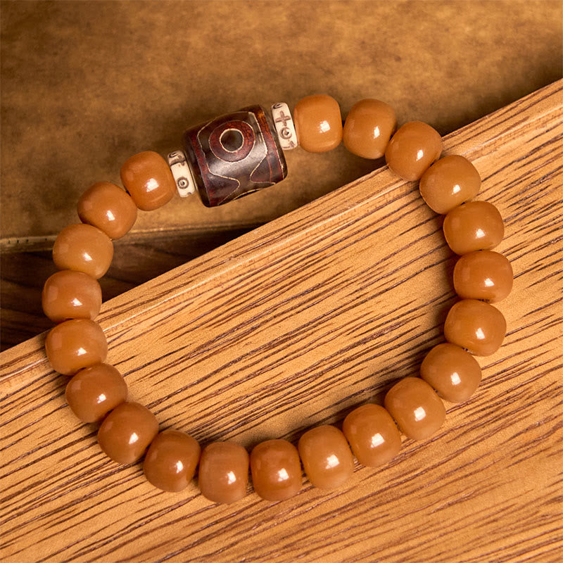 Buddha Stones Tibetan Bodhi Seed Dzi Bead Keep Away Evil Spirits Bracelet