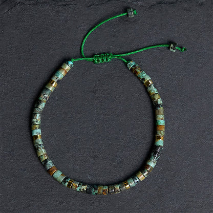 Buddha Stones Turquoise Purification Spacer Bead Bracelet