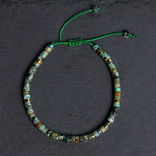 Buddha Stones Turquoise Purification Spacer Bead Bracelet