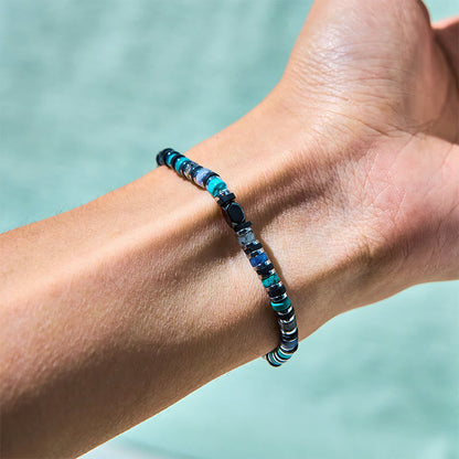 Buddha Stones Various Stones Hematite Turquoise Emperor Stone Powerful Support Bracelet