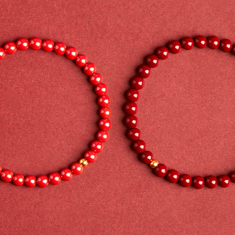 Buddha Stones Cinnabar Turquoise Concentration Bracelet