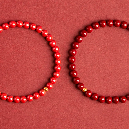 Buddha Stones Cinnabar Turquoise Concentration Bracelet