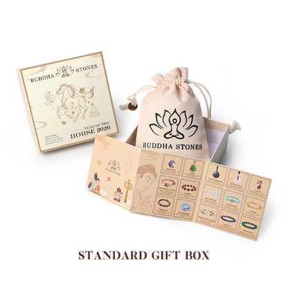 Buddha Stones "All the Best for Love and Harmony" Stone Quartz Bracelet Includes Gift Message Card