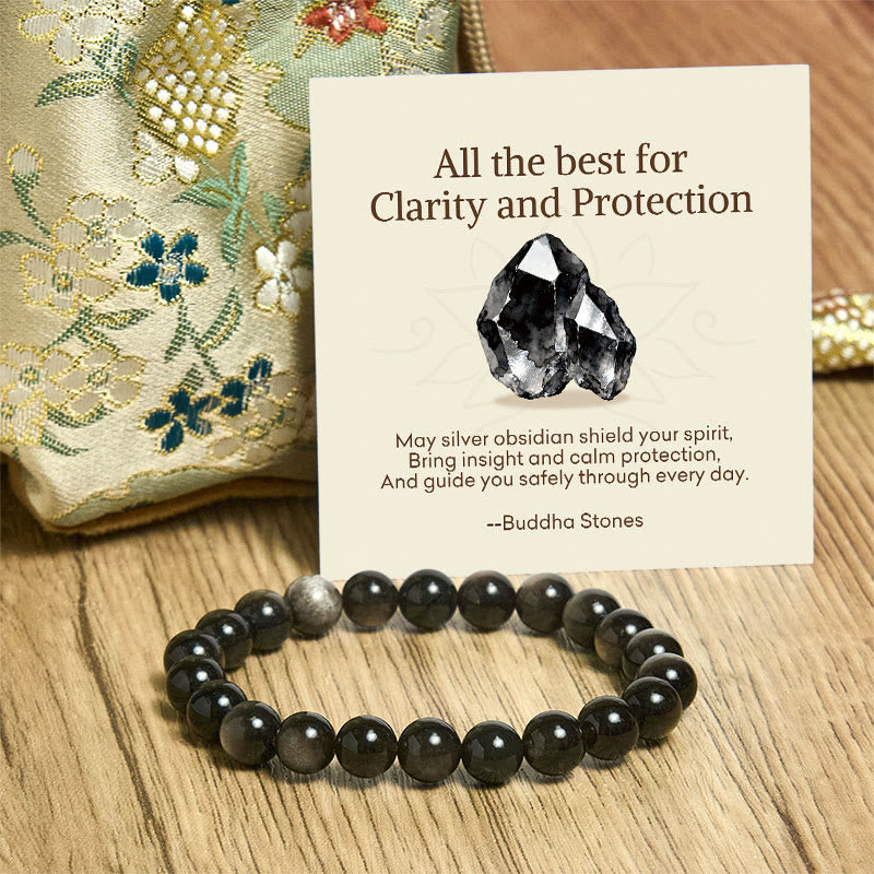 Buddha Stones "All the Best for Love and Harmony" Stone Quartz Bracelet Includes Gift Message Card