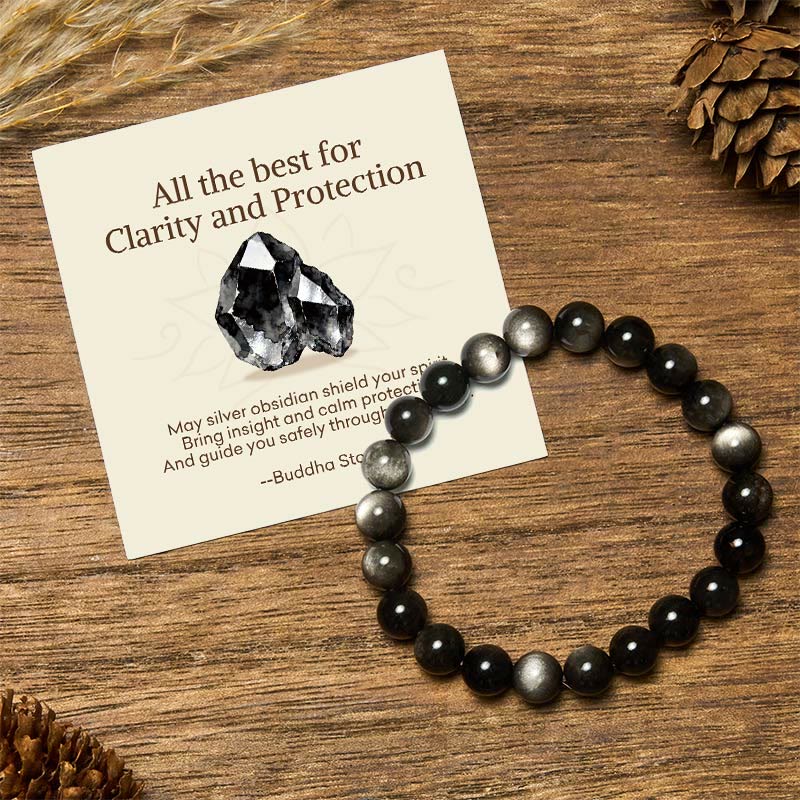 Buddha Stones "All the Best for Love and Harmony" Stone Quartz Bracelet Includes Gift Message Card