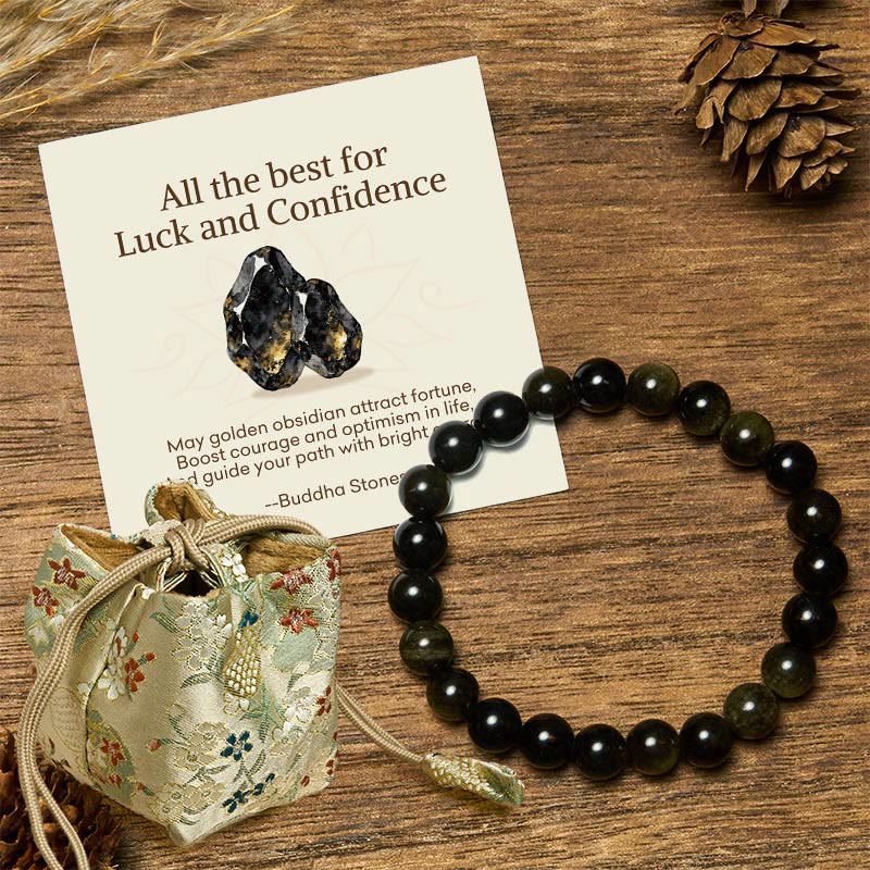 Buddha Stones "All the Best for Love and Harmony" Stone Quartz Bracelet Includes Gift Message Card
