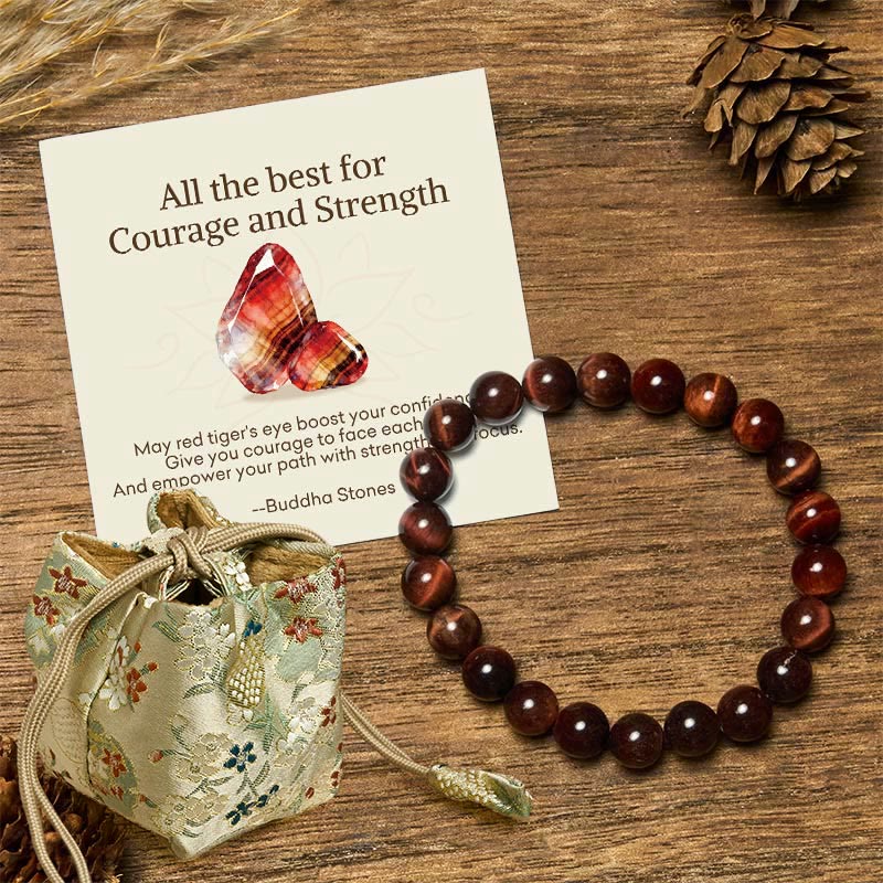 Buddha Stones "All the Best for Love and Harmony" Stone Quartz Bracelet Includes Gift Message Card