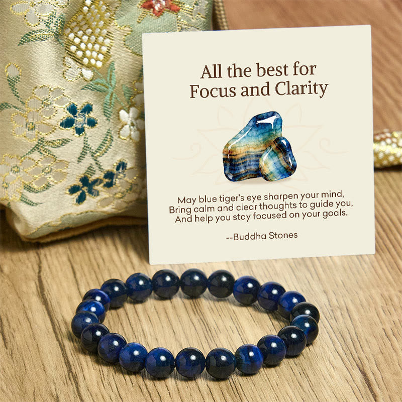 Buddha Stones "All the Best for Love and Harmony" Stone Quartz Bracelet Includes Gift Message Card