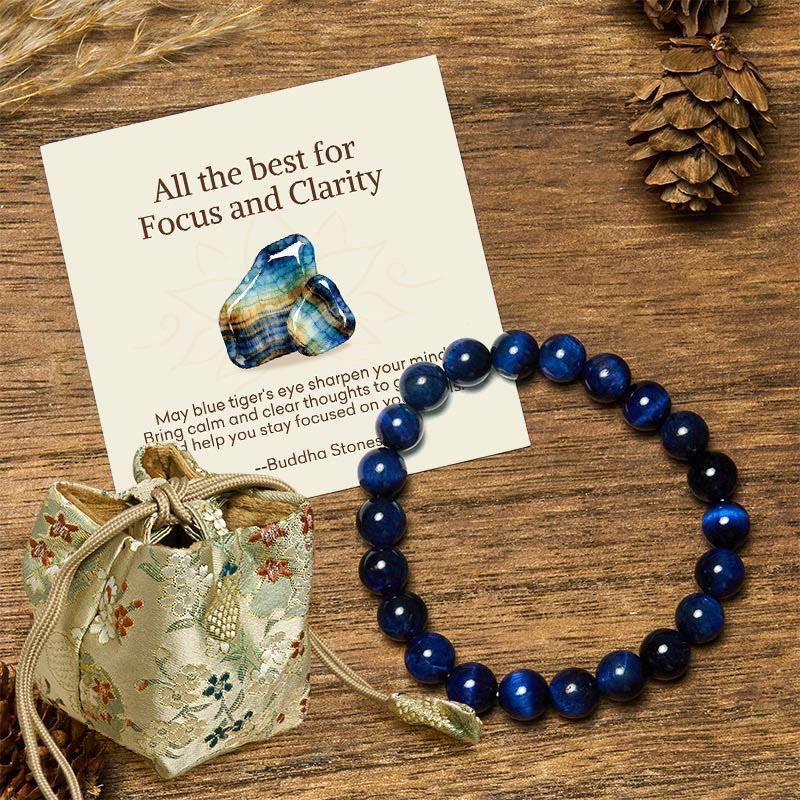 Buddha Stones "All the Best for Love and Harmony" Stone Quartz Bracelet Includes Gift Message Card