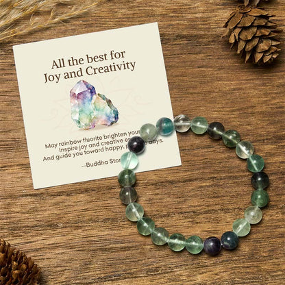 Buddha Stones "All the Best for Love and Harmony" Stone Quartz Bracelet Includes Gift Message Card
