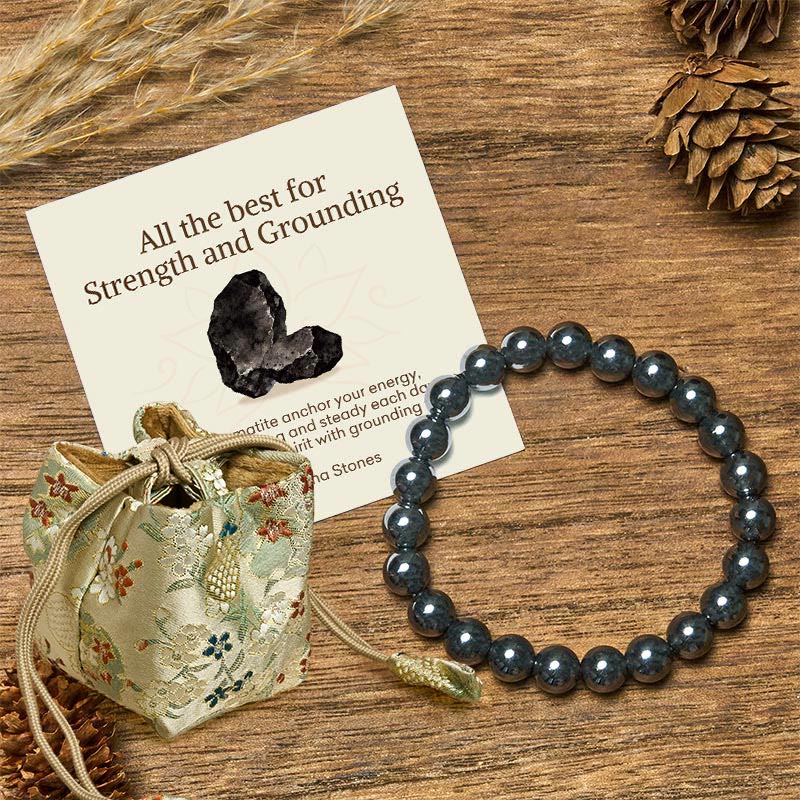 Buddha Stones "All the Best for Love and Harmony" Stone Quartz Bracelet Includes Gift Message Card