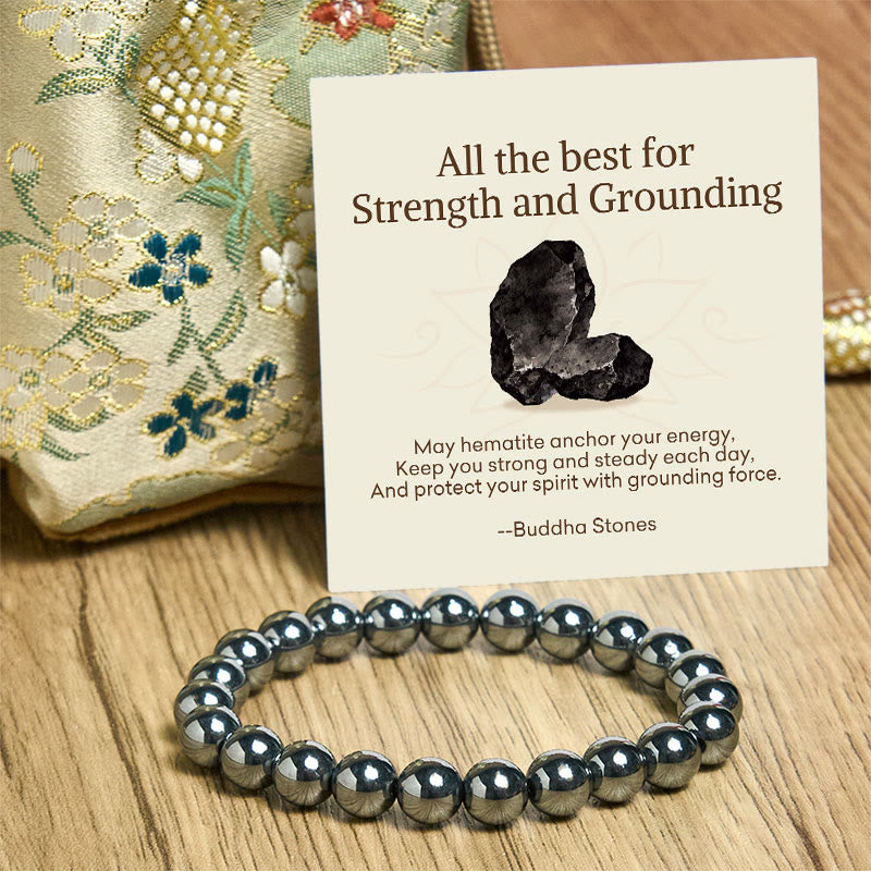 Buddha Stones "All the Best for Love and Harmony" Stone Quartz Bracelet Includes Gift Message Card