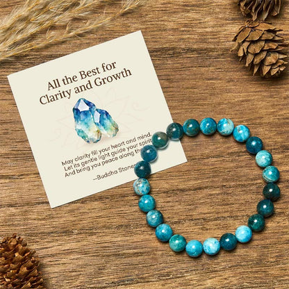Buddha Stones "All the Best for Love and Harmony" Stone Quartz Bracelet Includes Gift Message Card