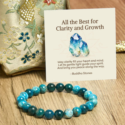 Buddha Stones "All the Best for Love and Harmony" Stone Quartz Bracelet Includes Gift Message Card