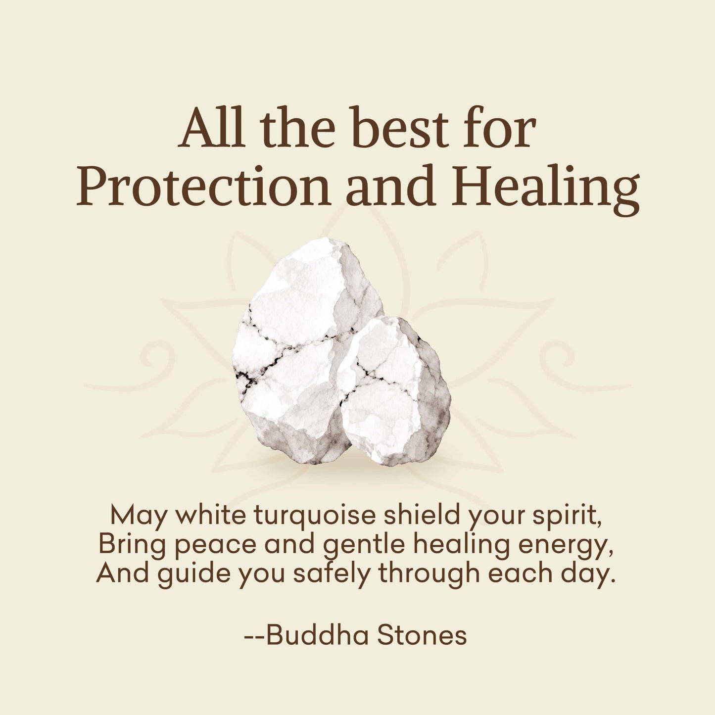 Buddha Stones "All the Best for Love and Harmony" Stone Quartz Bracelet Includes Gift Message Card