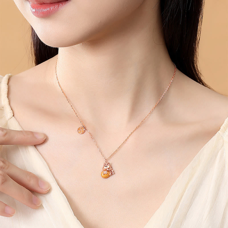 Buddha Stones 925 Sterling Silver Year Of The Horse Coins Design Blessing Necklace Pendant