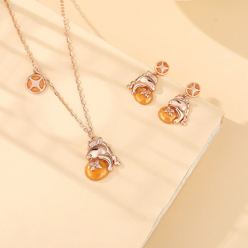 Buddha Stones 925 Sterling Silver Year Of The Horse Coins Design Blessing Necklace Pendant