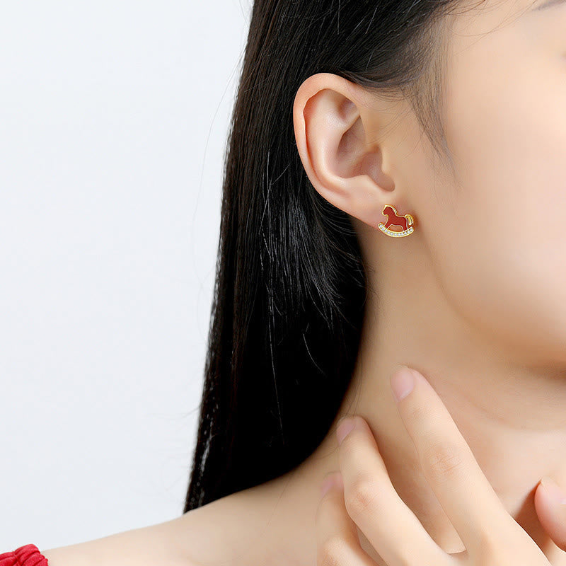 Buddha Stones 925 Sterling Silver Red String Red Agate Year Of The Horse Connection Bracelet