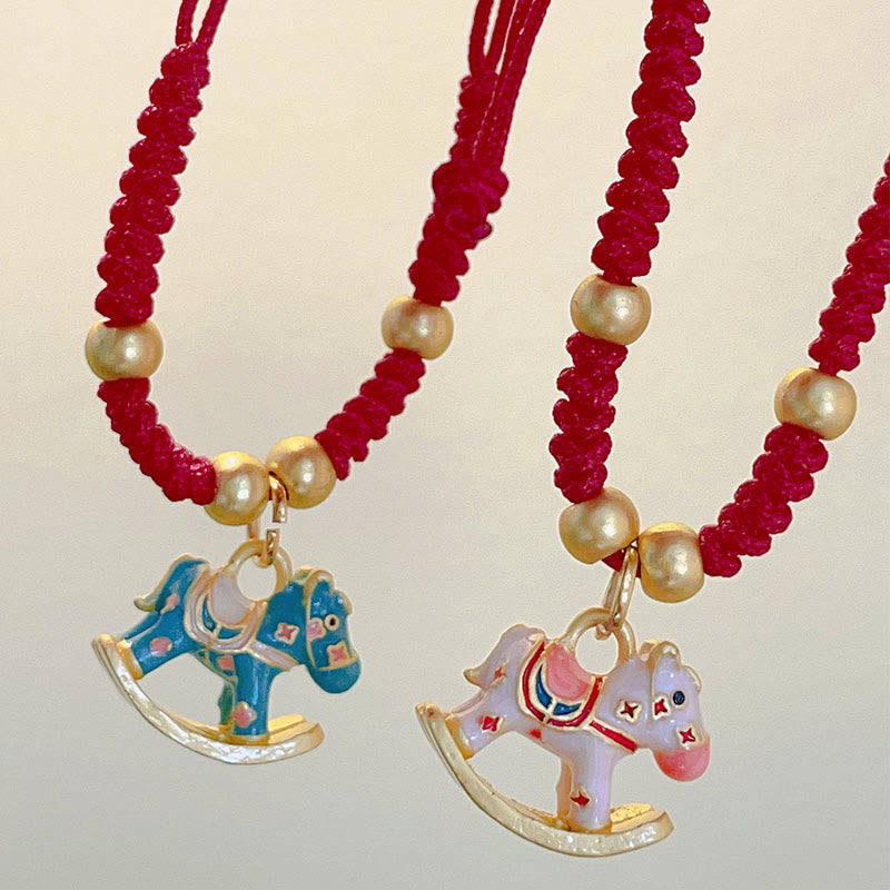 Buddha Stones Small Year Of The Horse Red String Copper Luck Adjustable Bracelet