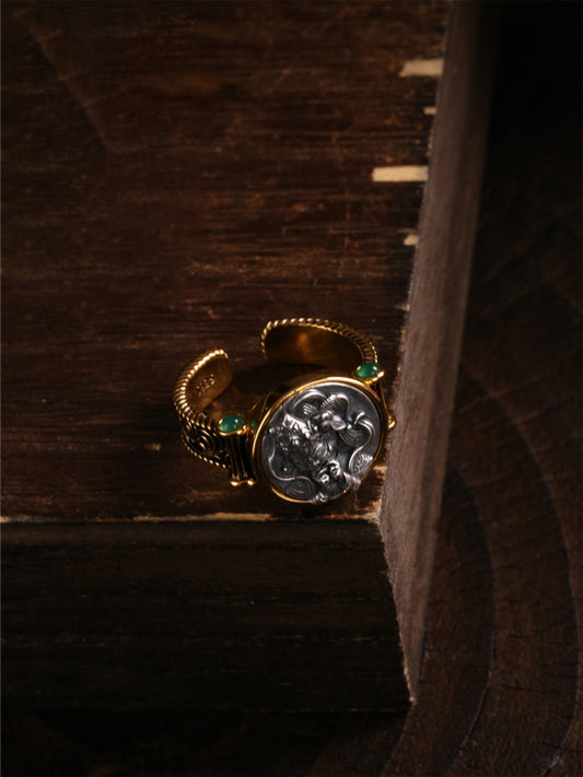 Zakirum carves Himalayan-style fortune ring