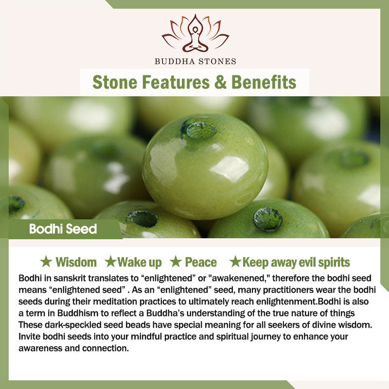 Buddha Stones Tibetan Bodhi Seed Dzi Bead Keep Away Evil Spirits Bracelet