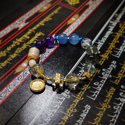 Zakirum Wealth Energy Tibetan Crystal Bracelet