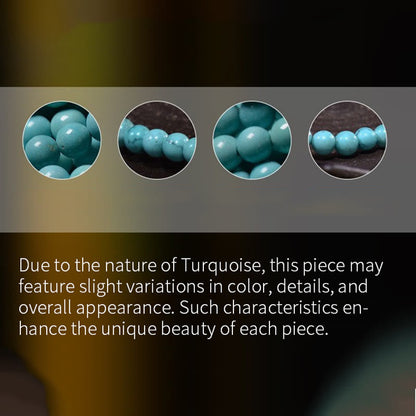 Buddha Stones Turquoise Red Agate Bead Protection Bracelet