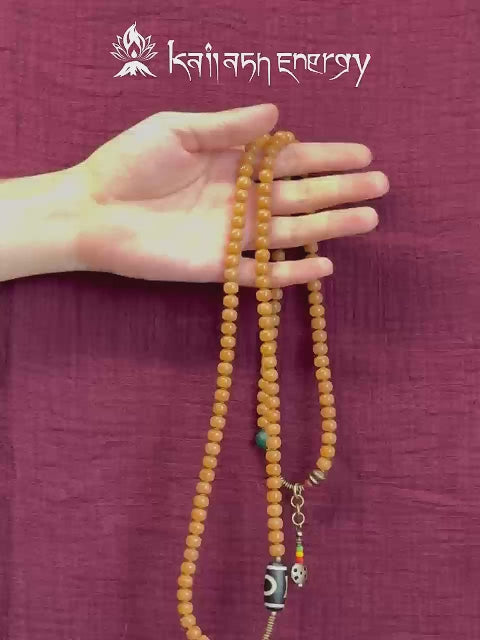 Wisdom Focus Bracelet | Bodhi Seed and Dzi Bead Bracelet for Concentration and Spiritual Insight