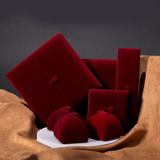 Buddha Stones Jewelry Storage Box Flannel Gift Box