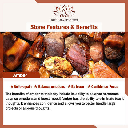 Buddha Stones Natural Aquamarine Amber Chinese Knotting Charm Peace Bracelet