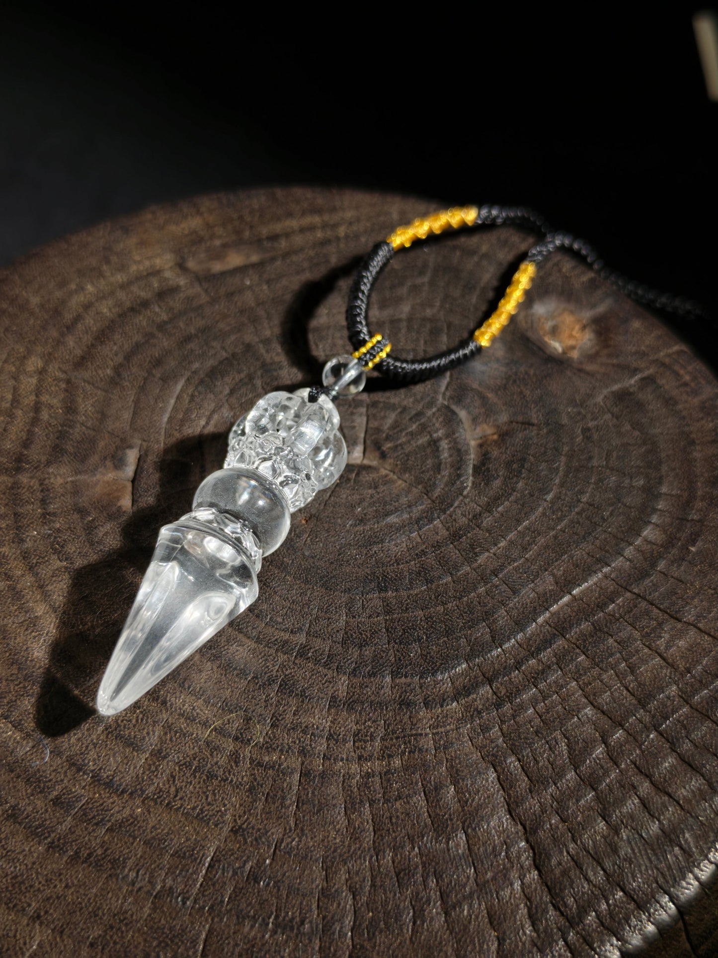 Vajra Demon Subduing Pestle Obstruction Removal Crystal Kailash Energy Blessing Himalaya Tibetan White Crystal