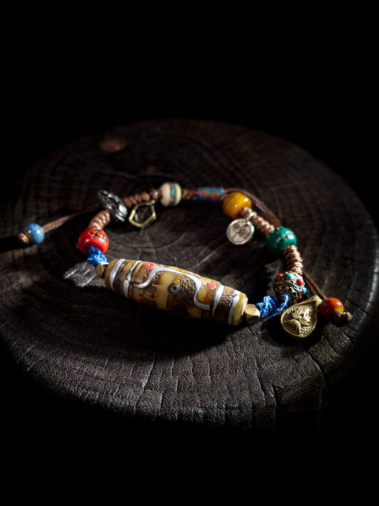 Sacred Tibetan Dzi Energy Bracelet