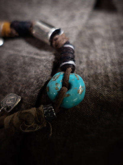 Serenity Balance Turquoise Bracelet | Tibetan-Inspired Woven Design