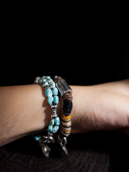 Serenity Balance Turquoise Bracelet | Tibetan-Inspired Woven Design
