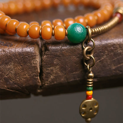 Wisdom Focus Bracelet | Bodhi Seed and Dzi Bead Bracelet for Concentration and Spiritual Insight