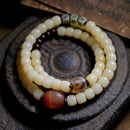 Sacred Bodhi Agate Protection Necklace