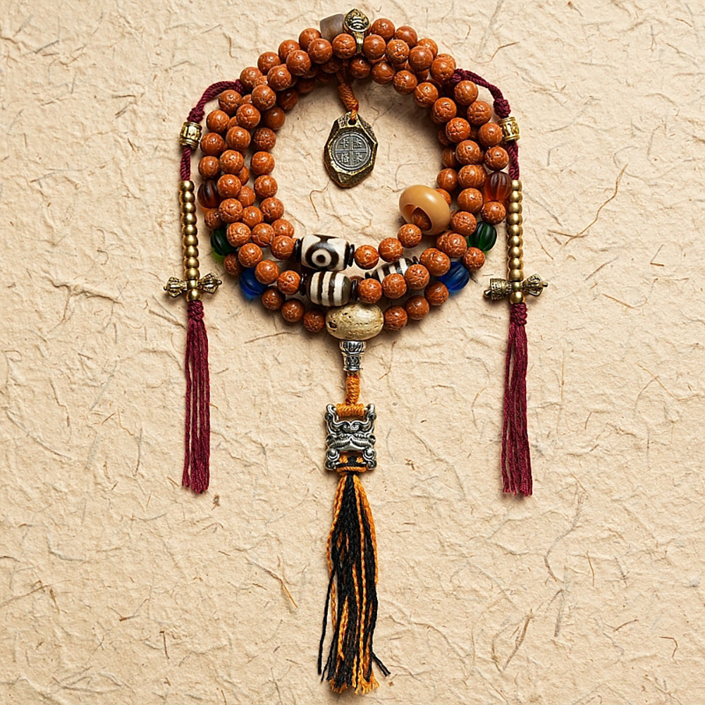 Bodhi Seed and Agate Harmony Bracelet | Wisdom, Peace, and Strong Connections