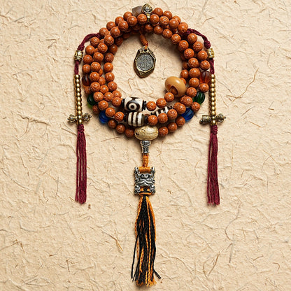 Bodhi Seed and Agate Harmony Bracelet | Wisdom, Peace, and Strong Connections
