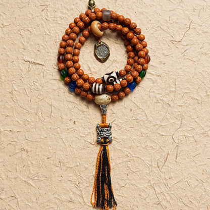 Bodhi Seed and Agate Harmony Bracelet | Wisdom, Peace, and Strong Connections