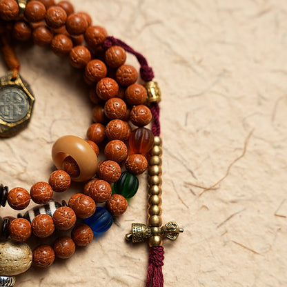 Bodhi Seed and Agate Harmony Bracelet | Wisdom, Peace, and Strong Connections