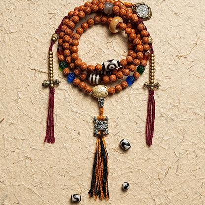 Bodhi Seed and Agate Harmony Bracelet | Wisdom, Peace, and Strong Connections