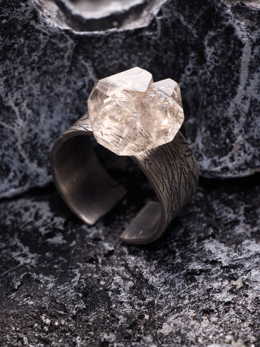 Eternal Clarity Raw Quartz Ring
